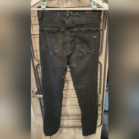 Hidden Taylor High Waisted Black Skinny Jeans 26 Exposed Buttons - Picture 12 of 16